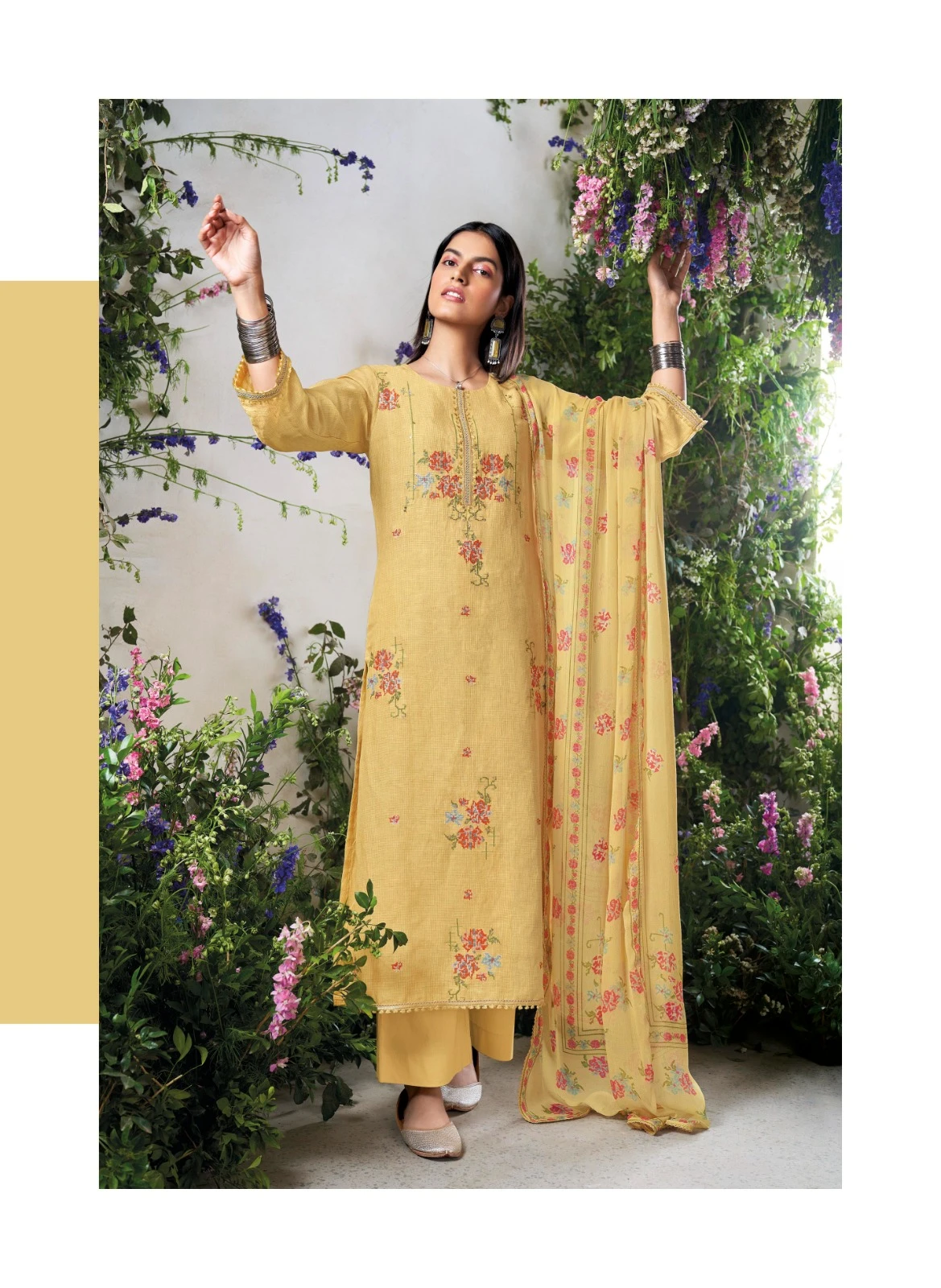 Ganga Shelah Premium Pure Linen Solid Color Wholesale Fancy Salwar Suit Catalog — Wholesale Salwar Suits, Ganga wholesale from Surat - Gallery Image 2